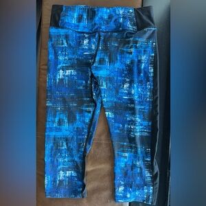 Women’s Blue Patterned Leggings